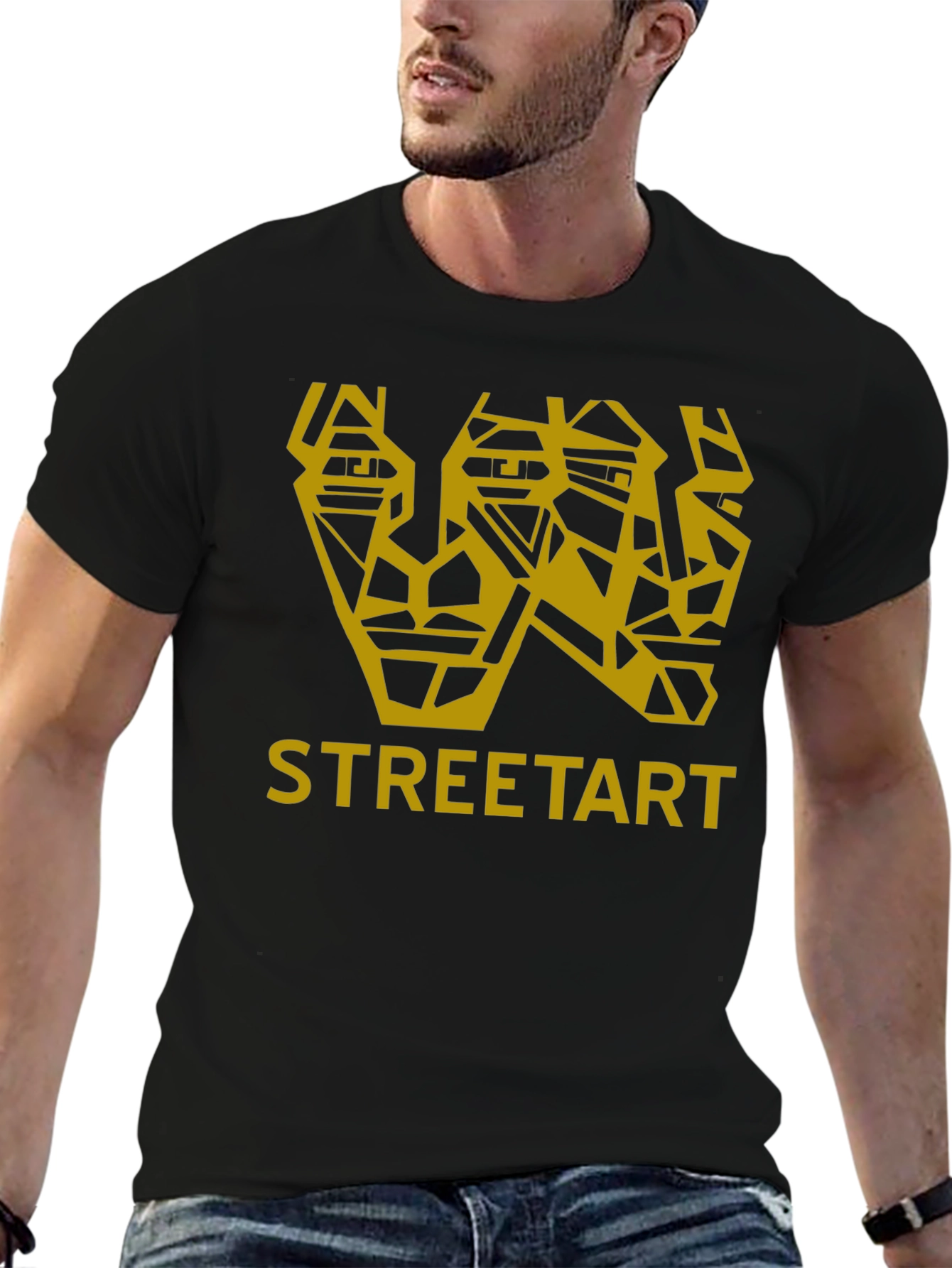 Street Art Geometric Graphic T-Shirt