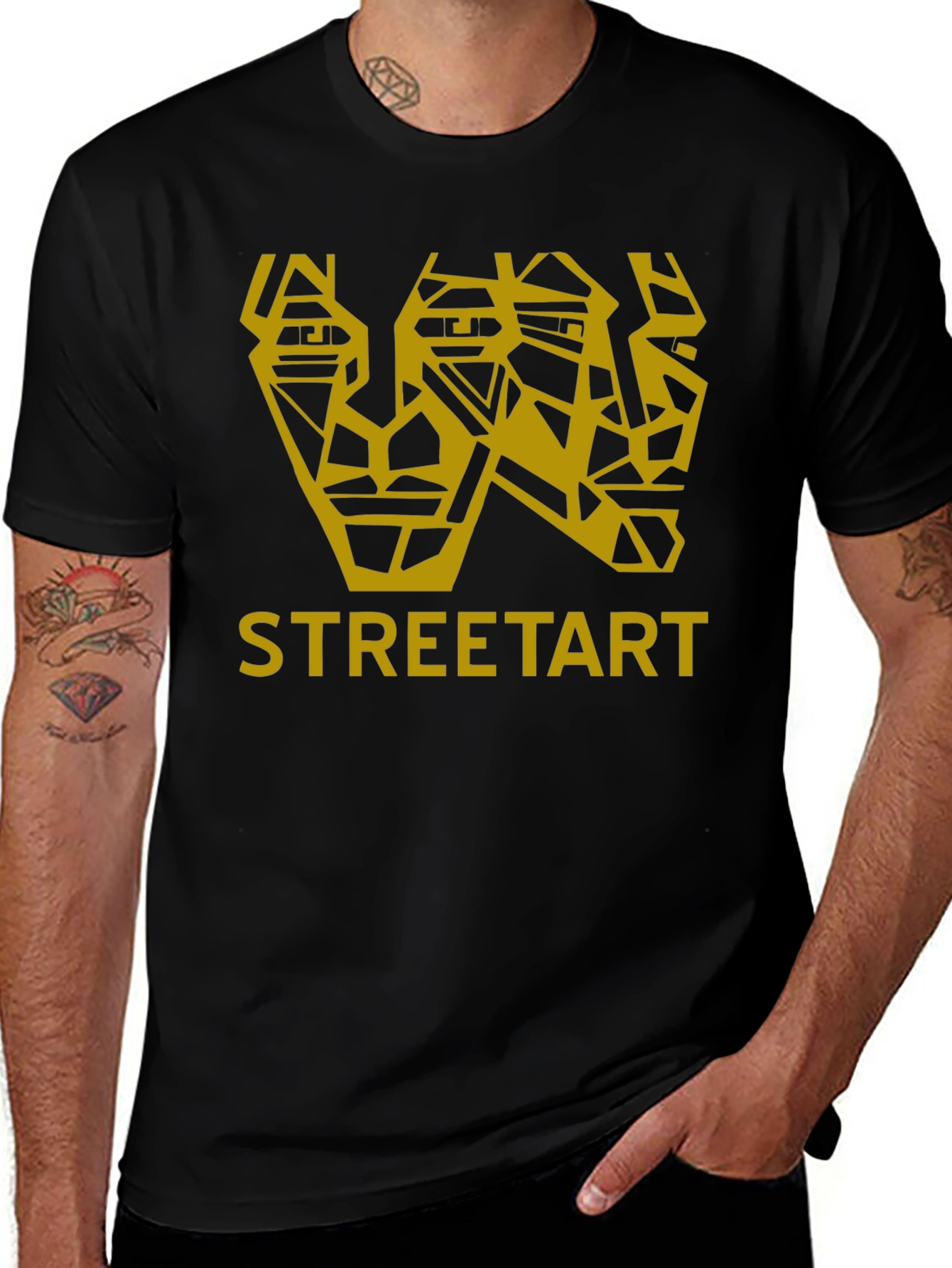 Street Art Geometric Graphic T-Shirt