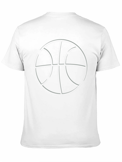 Basketball Graphic Tee - Black Cotton T-Shirt
