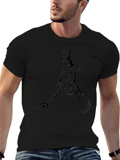 Victorian Gentleman Graphic Tee - Classic Style