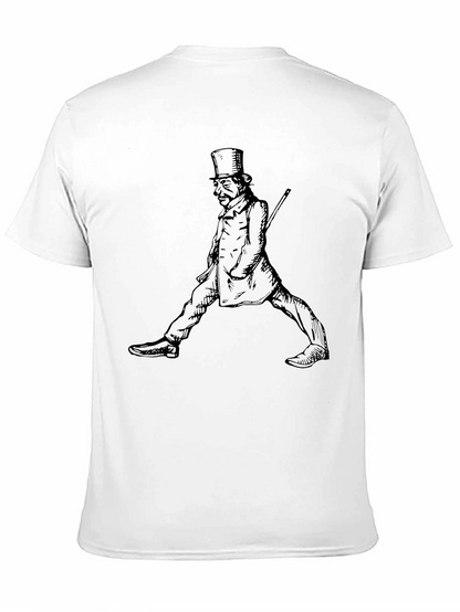 Victorian Gentleman Graphic Tee - Classic Style