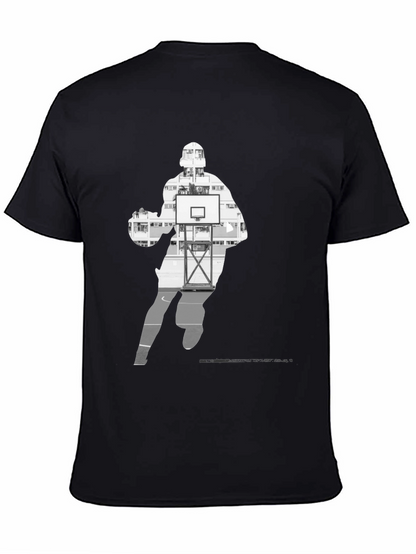 Basketball Player Silhouette Graphic Tee
