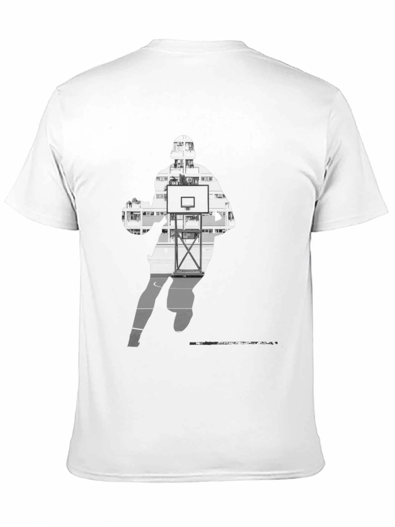 Basketball Player Silhouette Graphic Tee