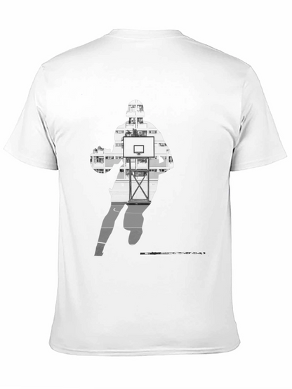 Basketball Player Silhouette Graphic Tee