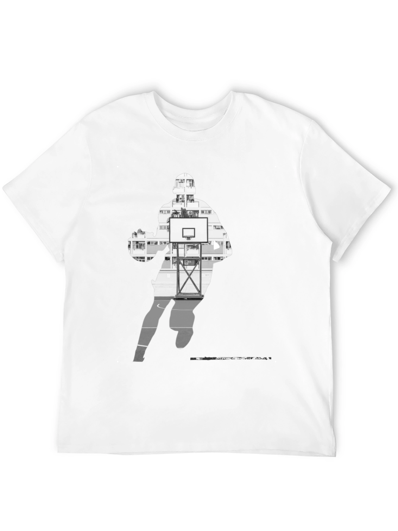 Basketball Player Silhouette Graphic Tee