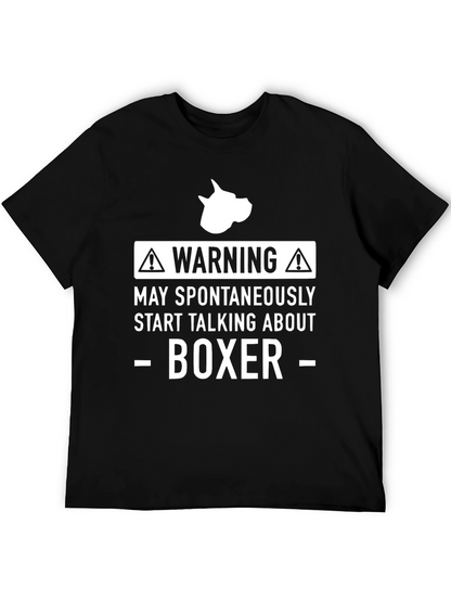 Warning Boxer Dog T-Shirt
