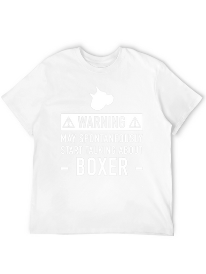 Warning Boxer Dog T-Shirt