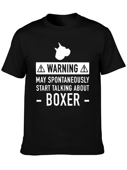 Warning Boxer Dog T-Shirt