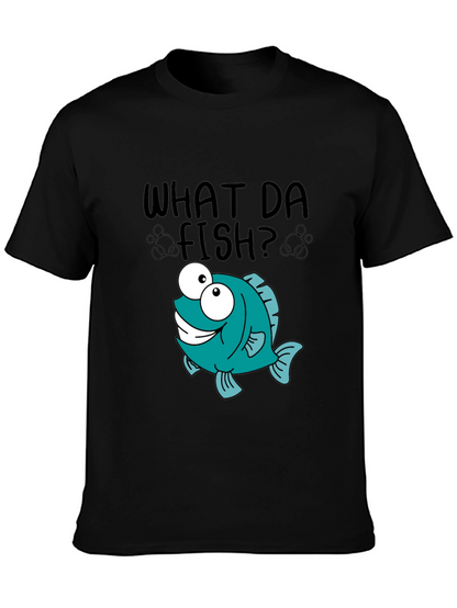 What Da Fish T-Shirt - Cartoon Fish Graphic Tee