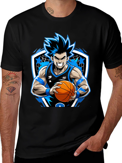 Anime Basketball Player Graphic Tee