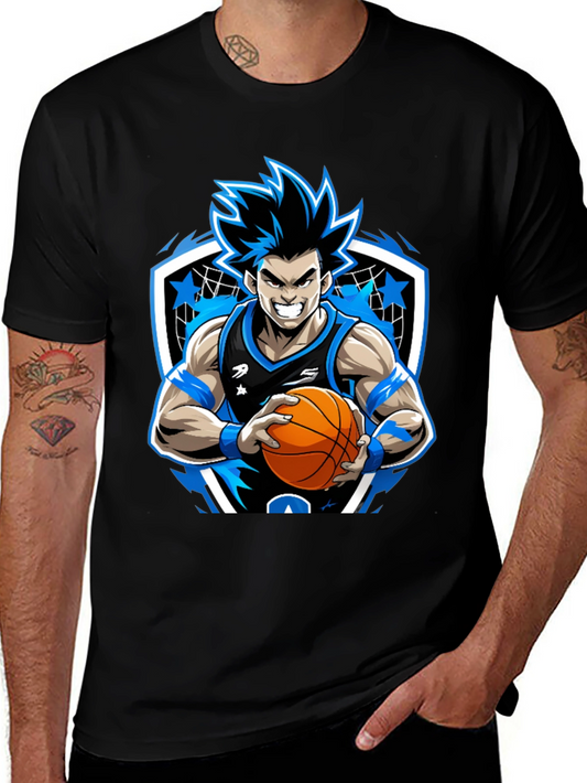 Anime Basketball Player Graphic Tee