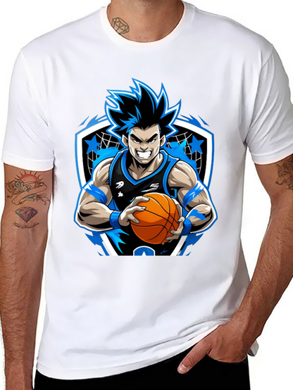 Anime Basketball Player Graphic Tee