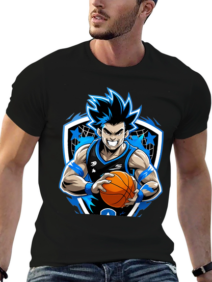 Anime Basketball Player Graphic Tee