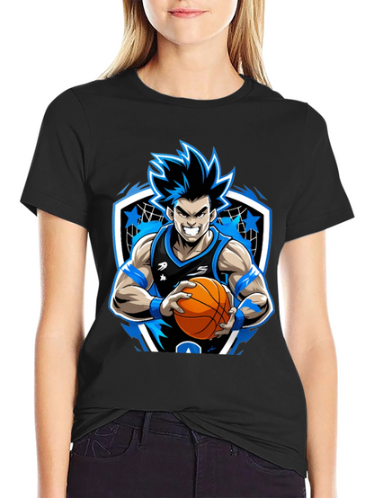 Anime Basketball Player Graphic Tee