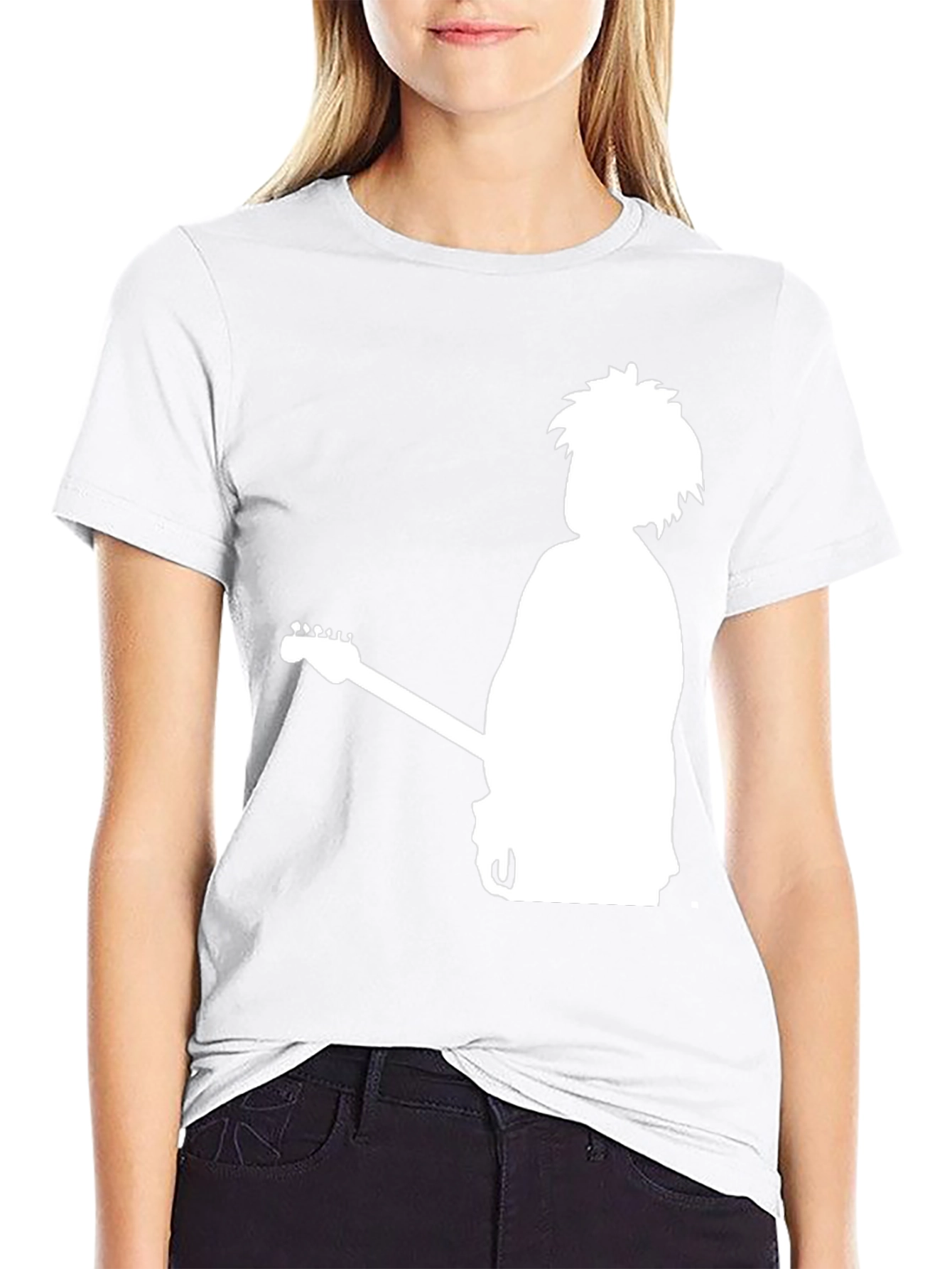 The Cure Band Silhouette Graphic Black T-Shirt