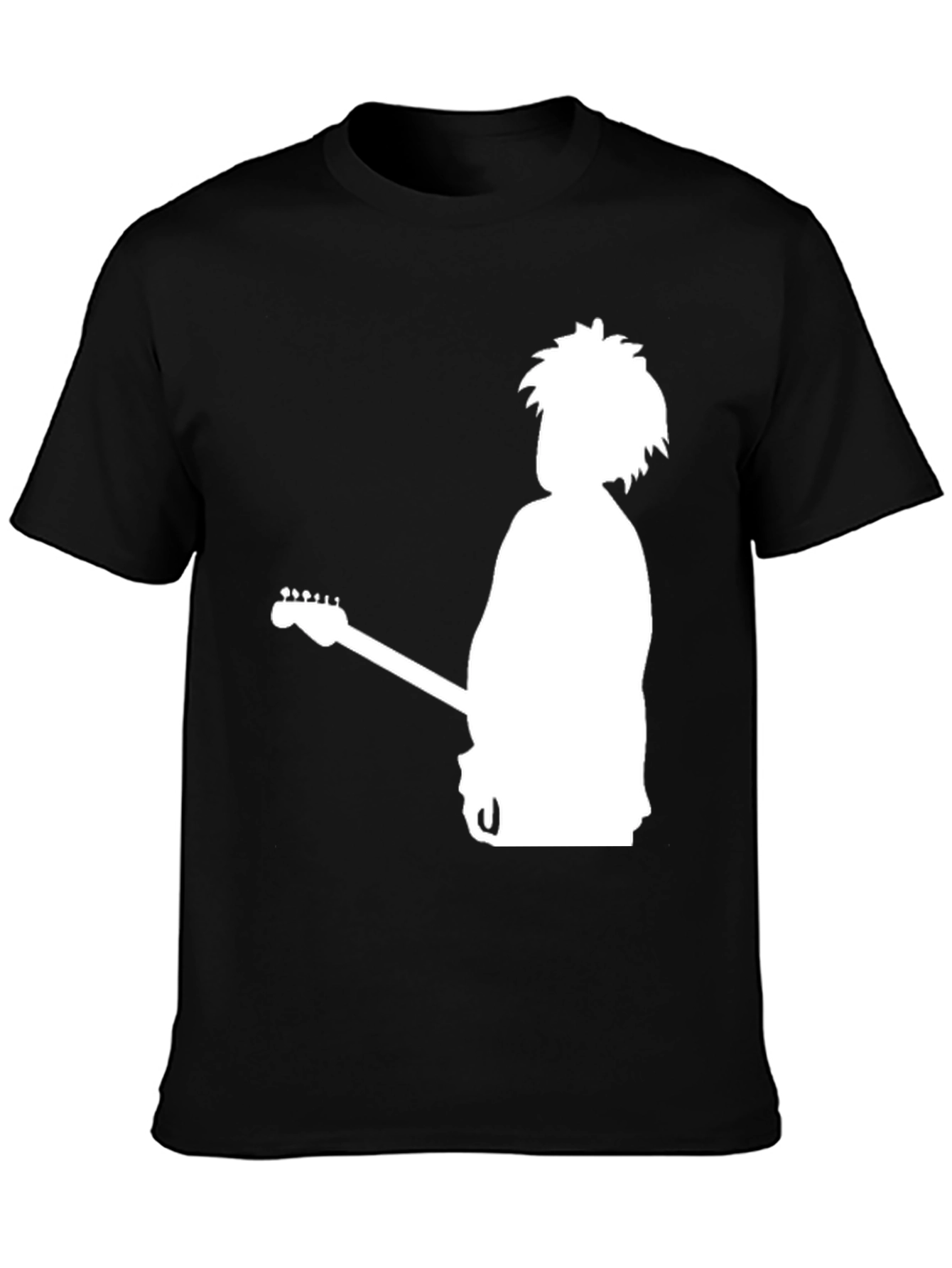 The Cure Band Silhouette Graphic Black T-Shirt