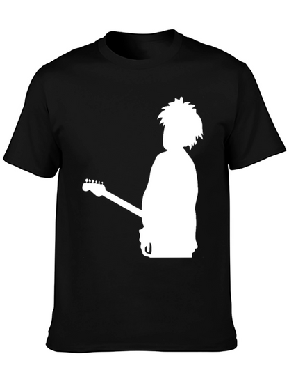 The Cure Band Silhouette Graphic Black T-Shirt