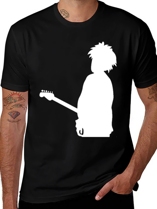 The Cure Band Silhouette Graphic Black T-Shirt
