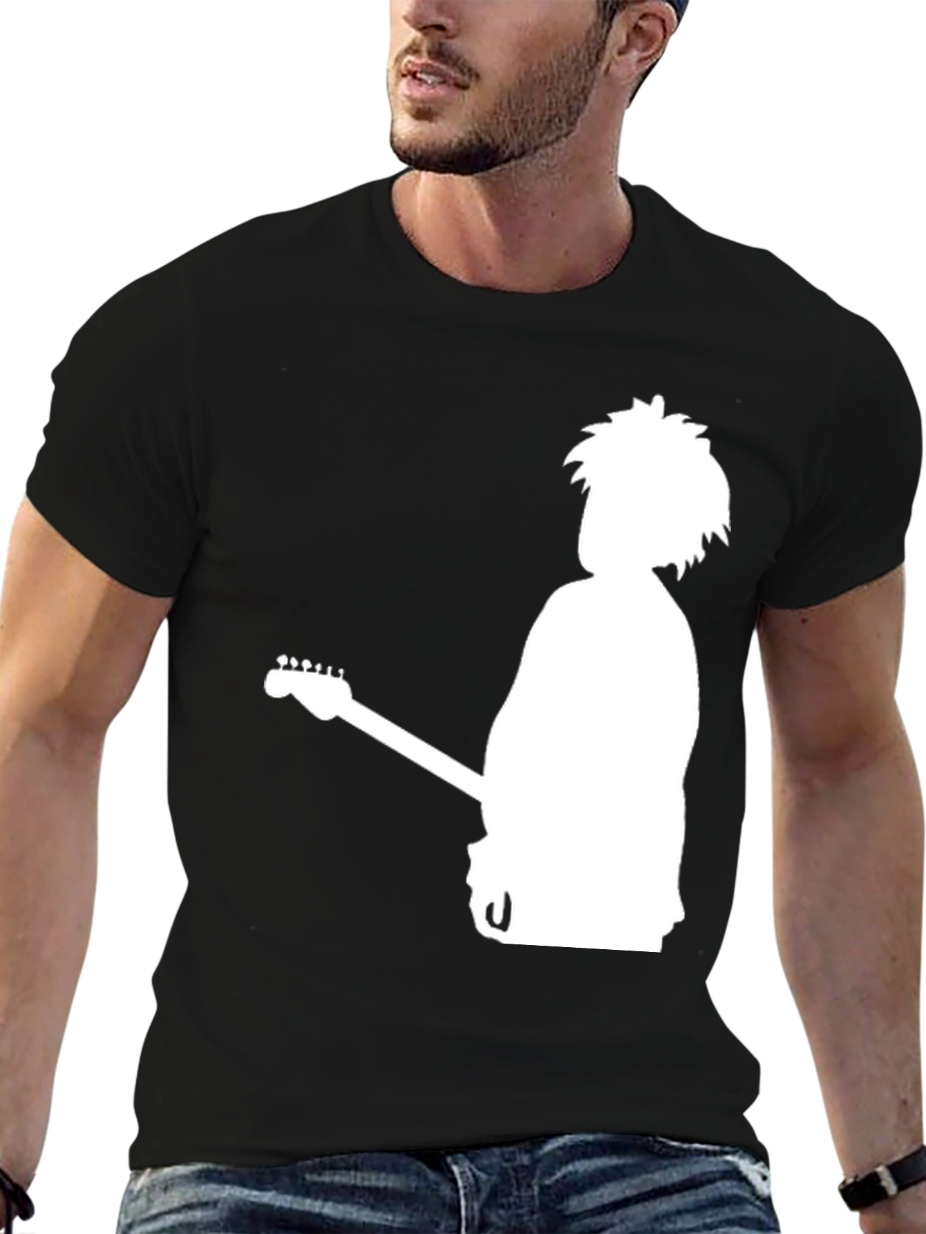 The Cure Band Silhouette Graphic Black T-Shirt