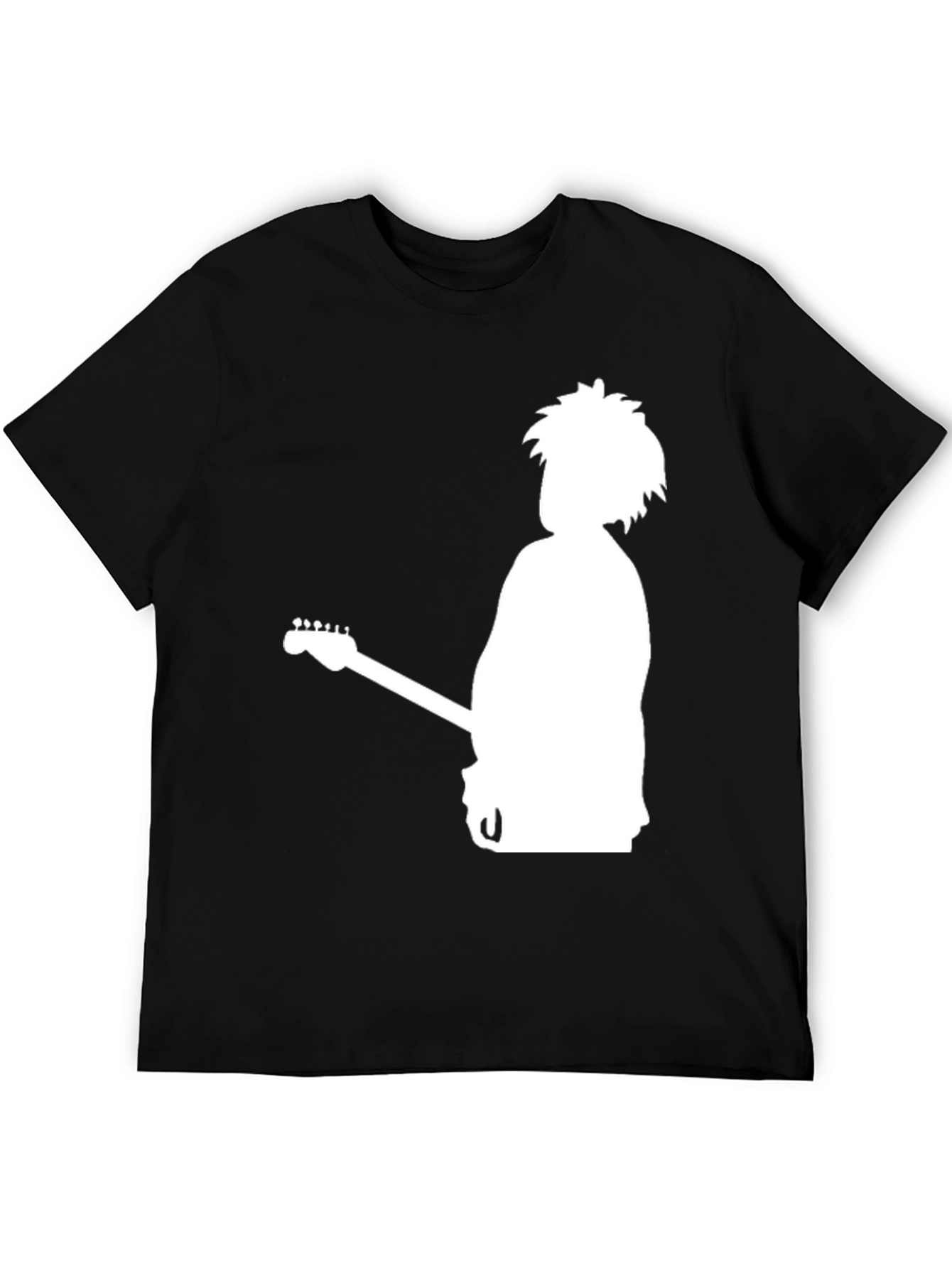 The Cure Band Silhouette Graphic Black T-Shirt