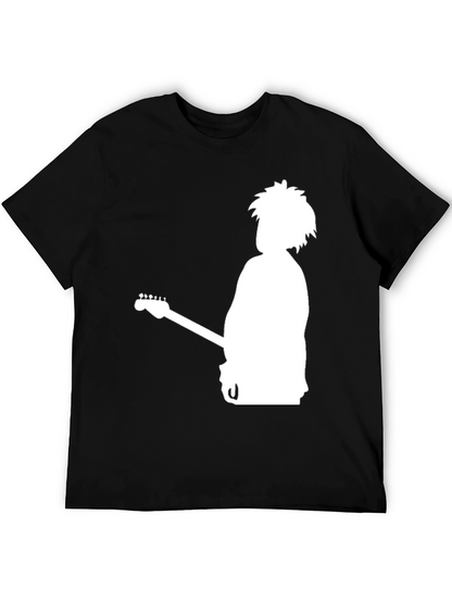 The Cure Band Silhouette Graphic Black T-Shirt
