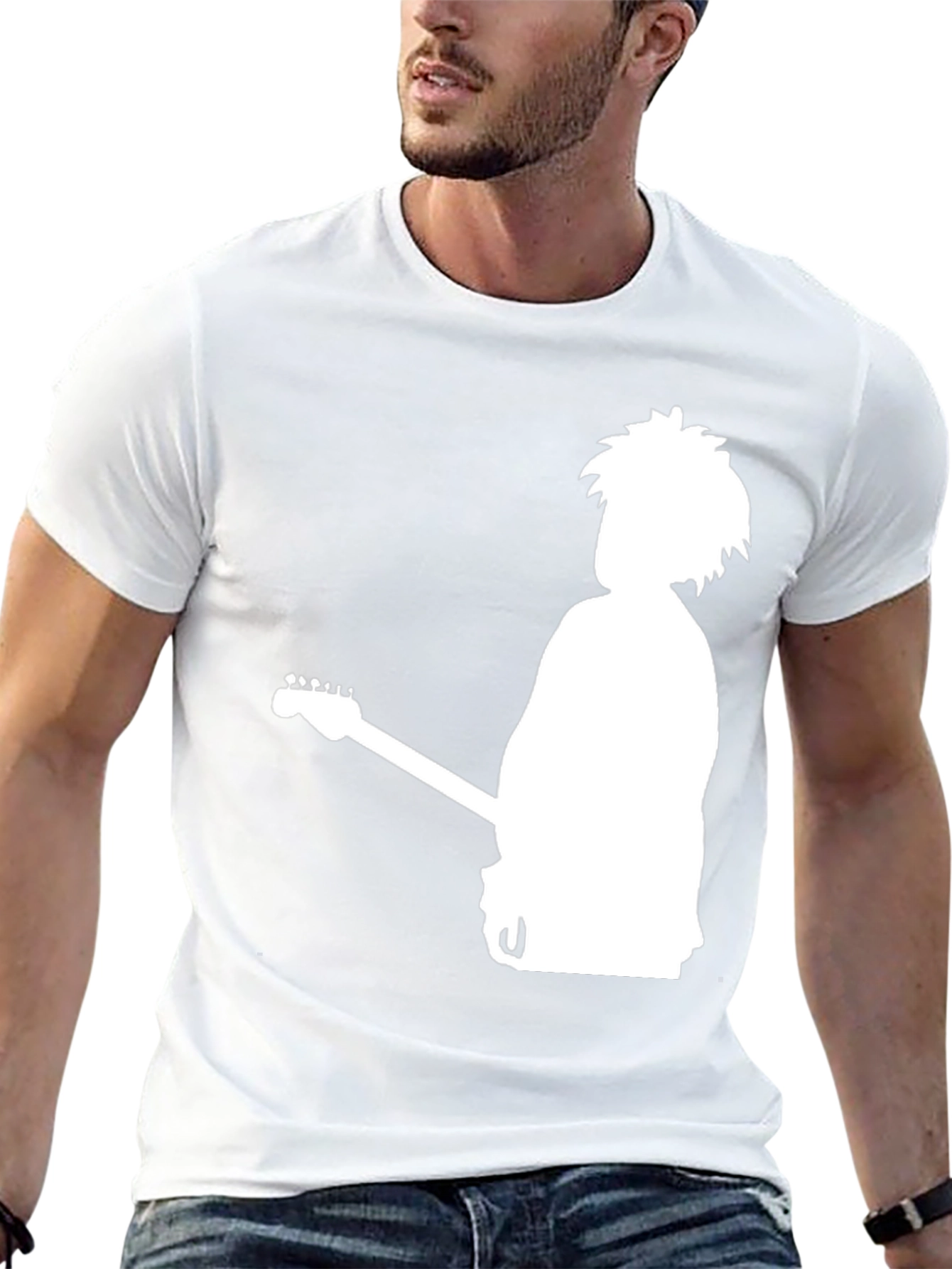 The Cure Band Silhouette Graphic Black T-Shirt