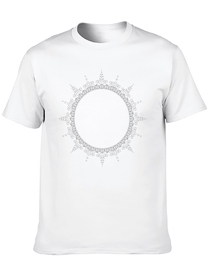 Black Mandala Graphic T-Shirt - Casual Comfort