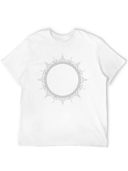 Black Mandala Graphic T-Shirt - Casual Comfort