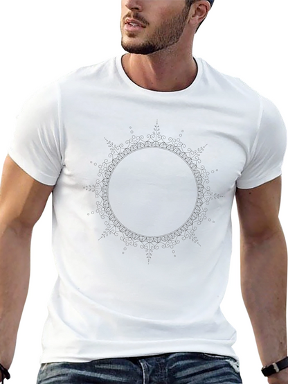 Black Mandala Graphic T-Shirt - Casual Comfort