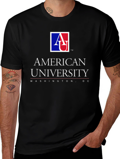 American University Graphic T-Shirt - Black