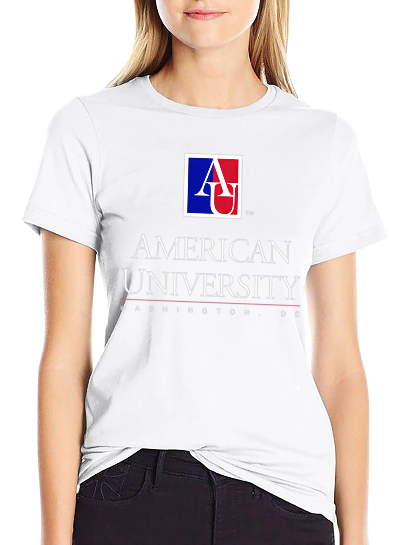 American University Graphic T-Shirt - Black