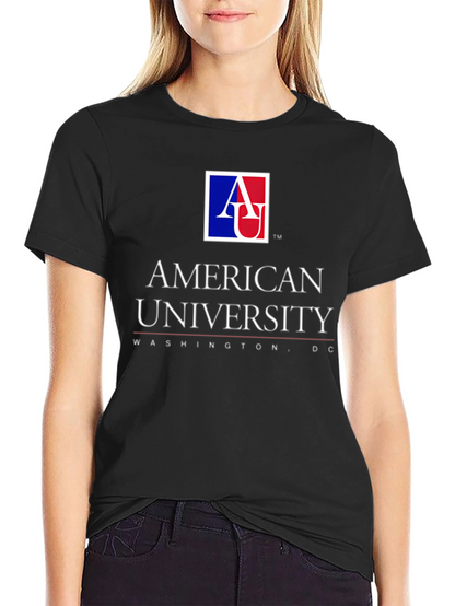 American University Graphic T-Shirt - Black