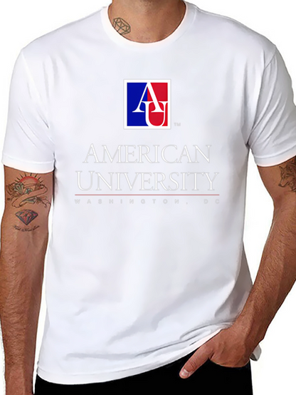 American University Graphic T-Shirt - Black