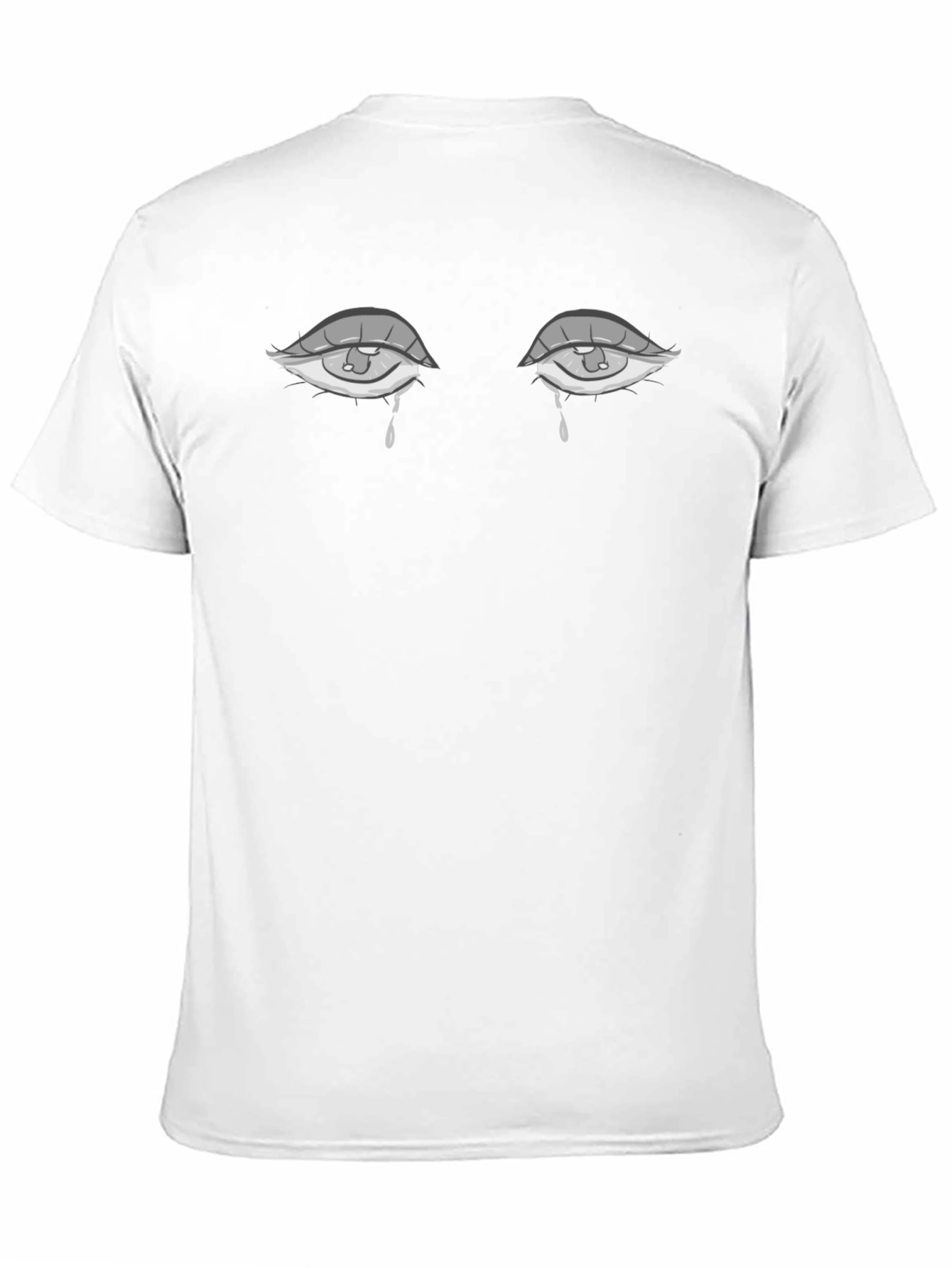 Teary Eyes Graphic Print T-Shirt - Soft Cotton Blend