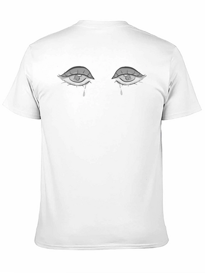 Teary Eyes Graphic Print T-Shirt - Soft Cotton Blend