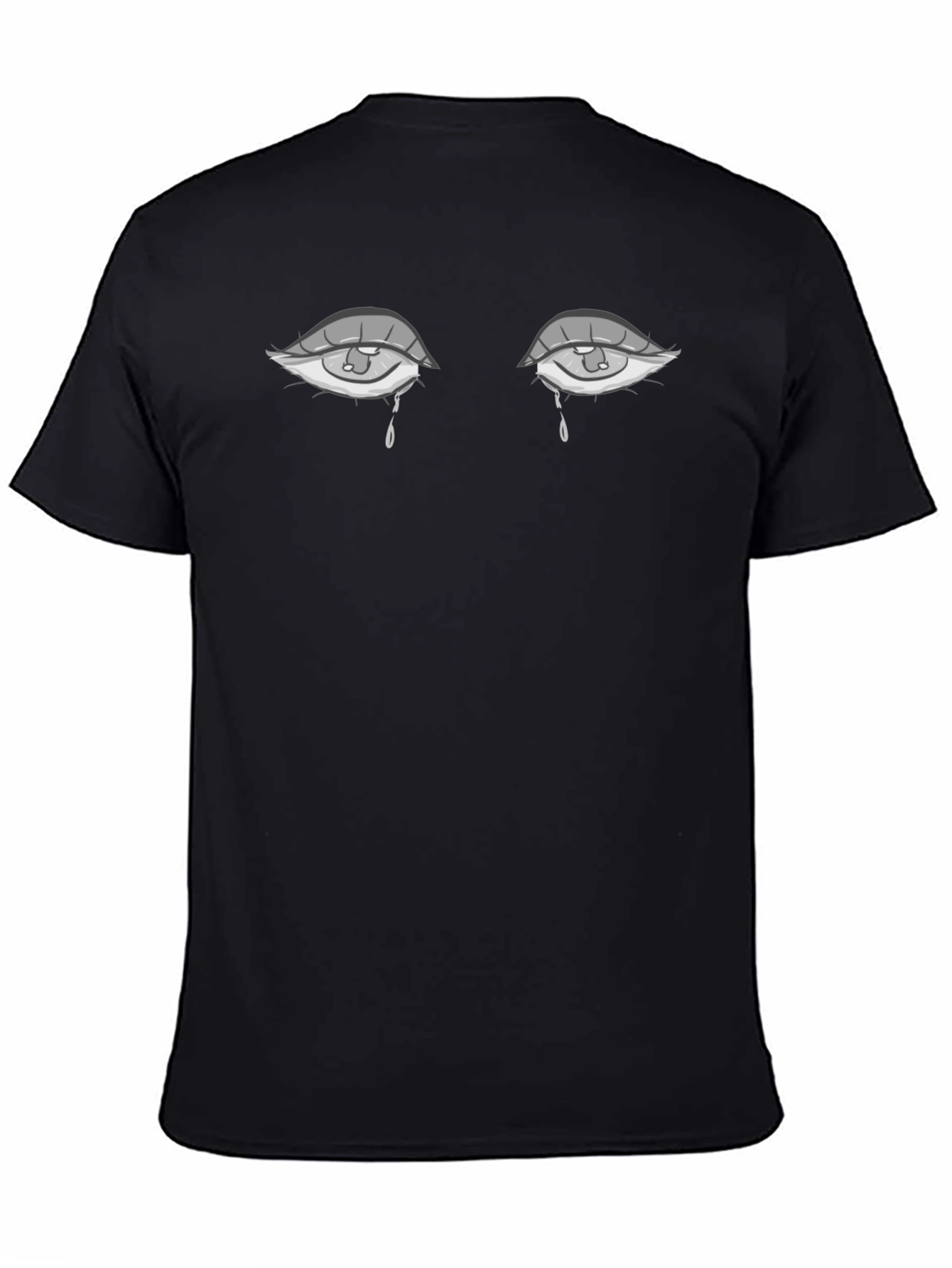 Teary Eyes Graphic Print T-Shirt - Soft Cotton Blend