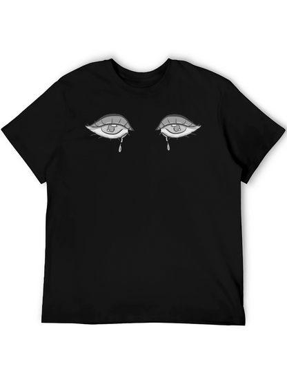 Teary Eyes Graphic Print T-Shirt - Soft Cotton Blend