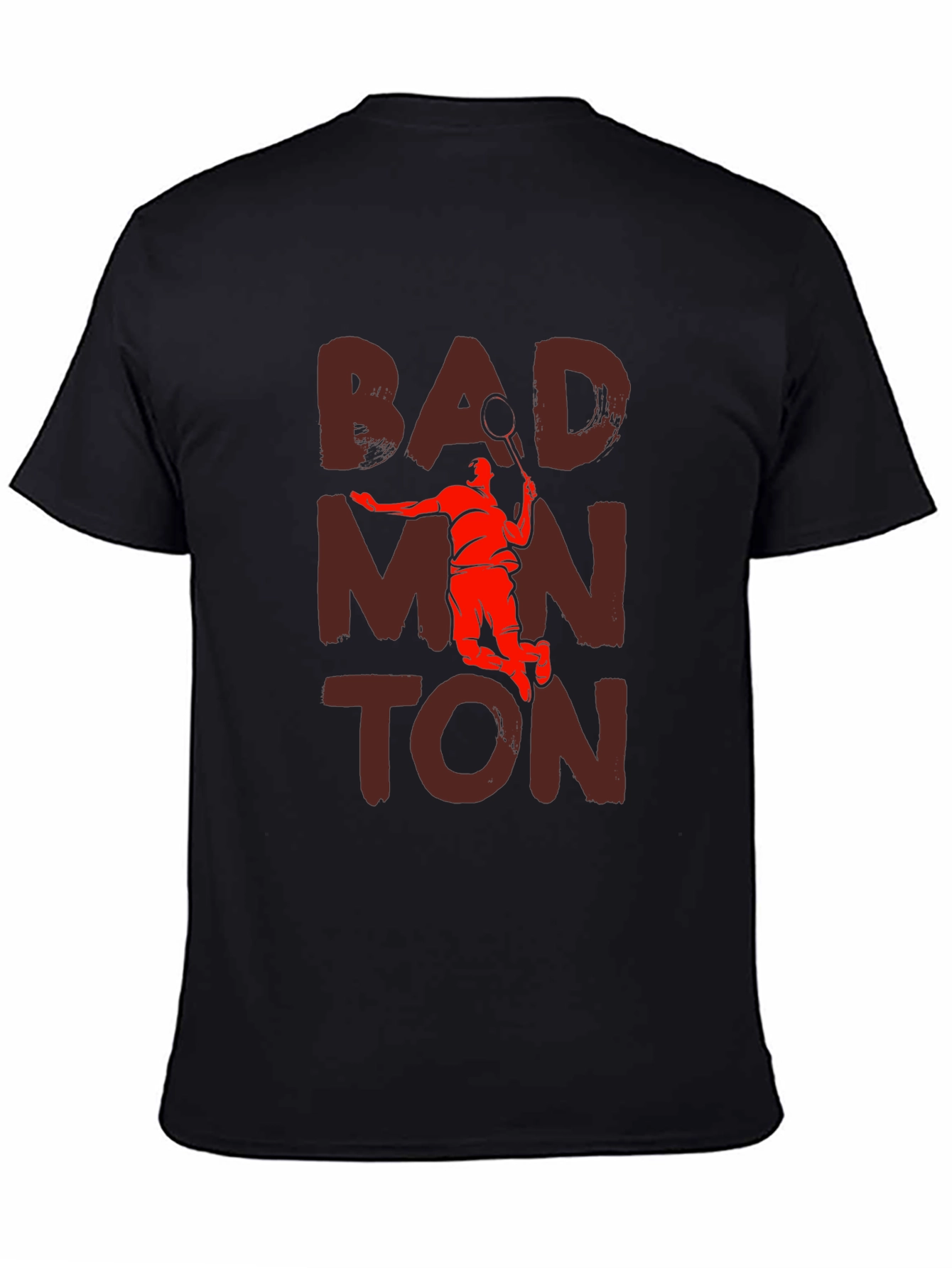 Badminton Graphic Tee - Sporty Casual T-Shirt