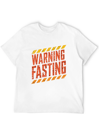 Warning Fasting T-Shirt - Stylish Graphic Tee