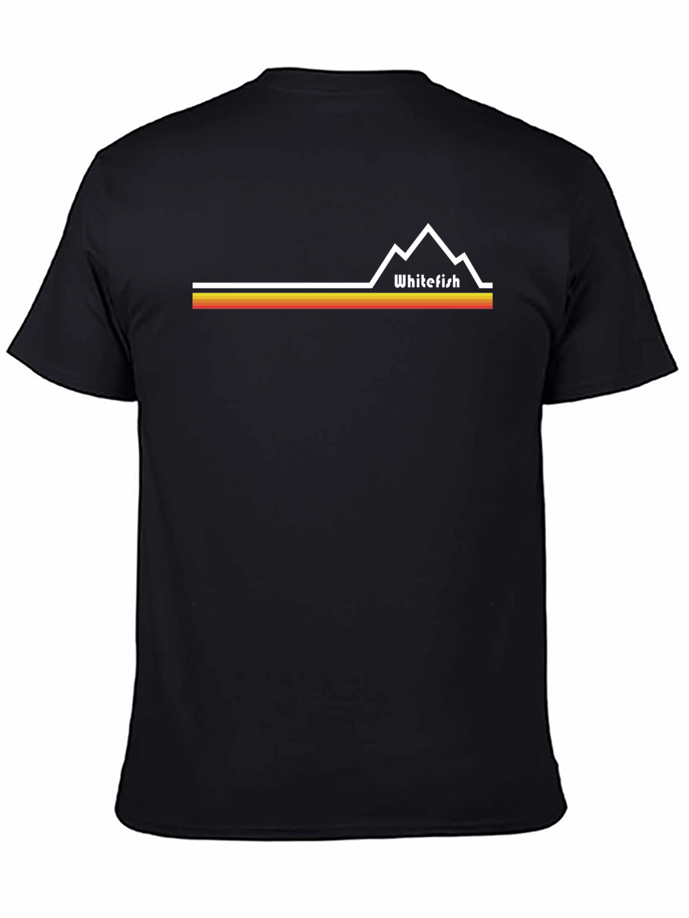 Whitefish Retro Mountain Tee - Classic Style