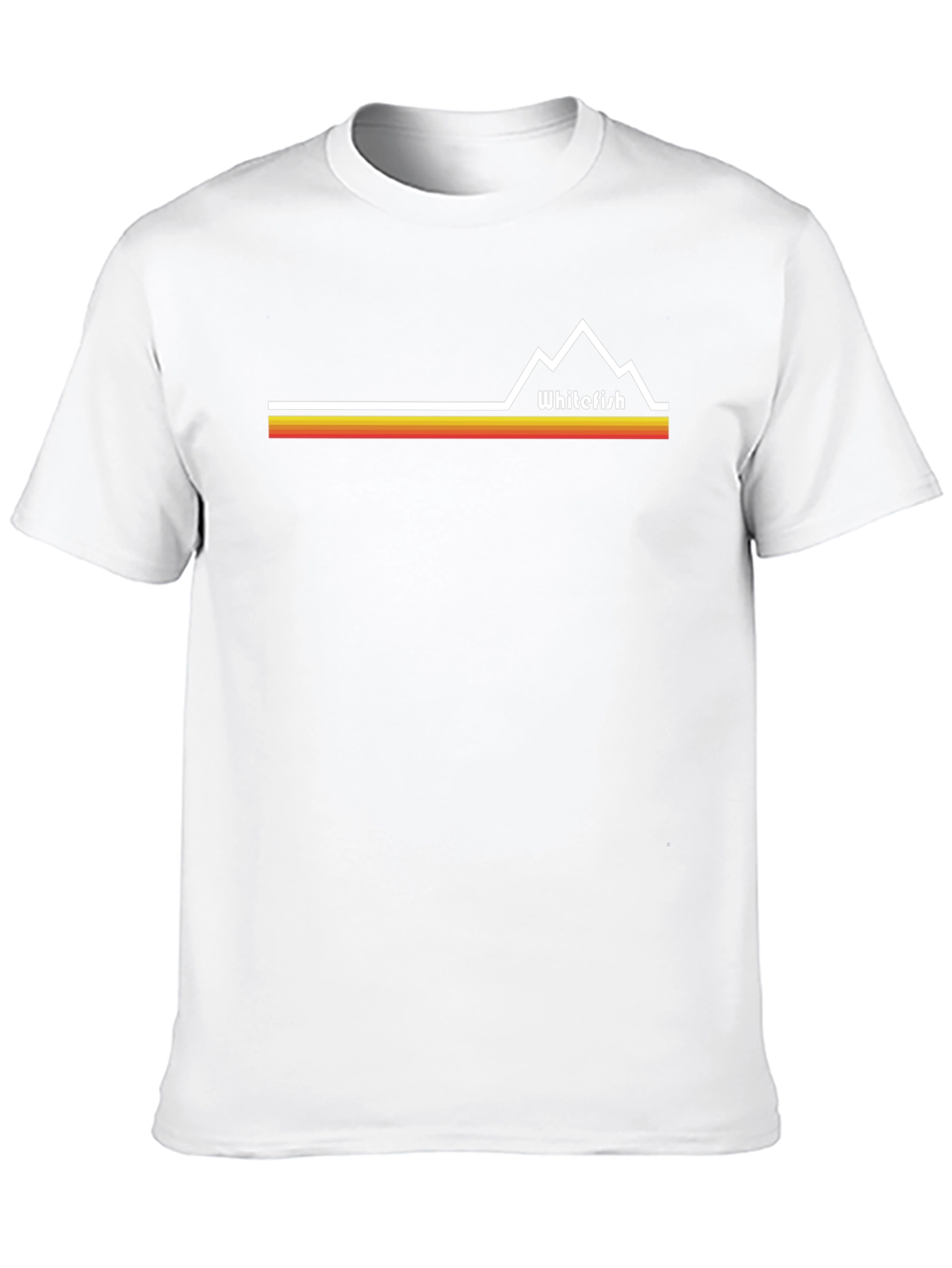 Whitefish Retro Mountain Tee - Classic Style