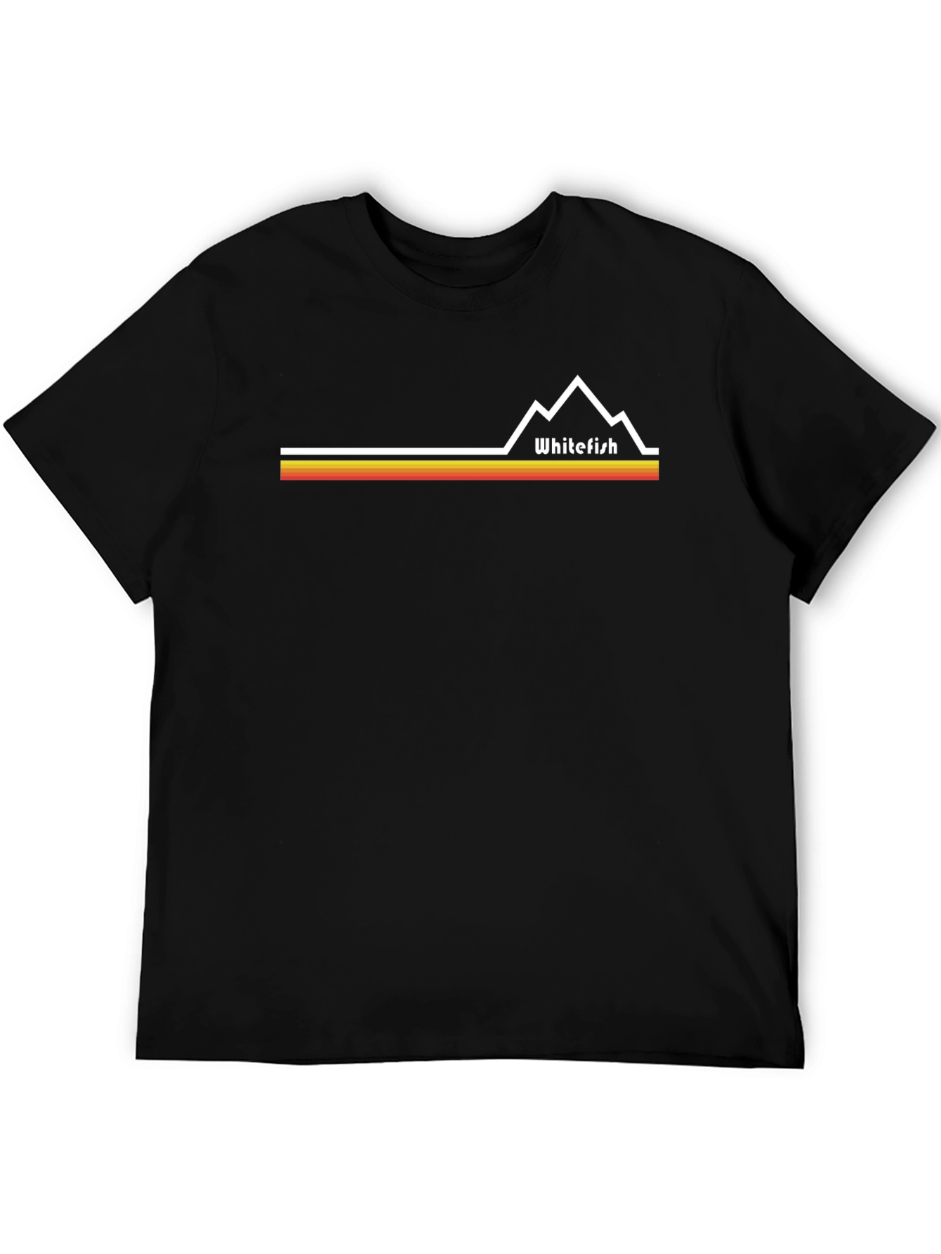 Whitefish Retro Mountain Tee - Classic Style