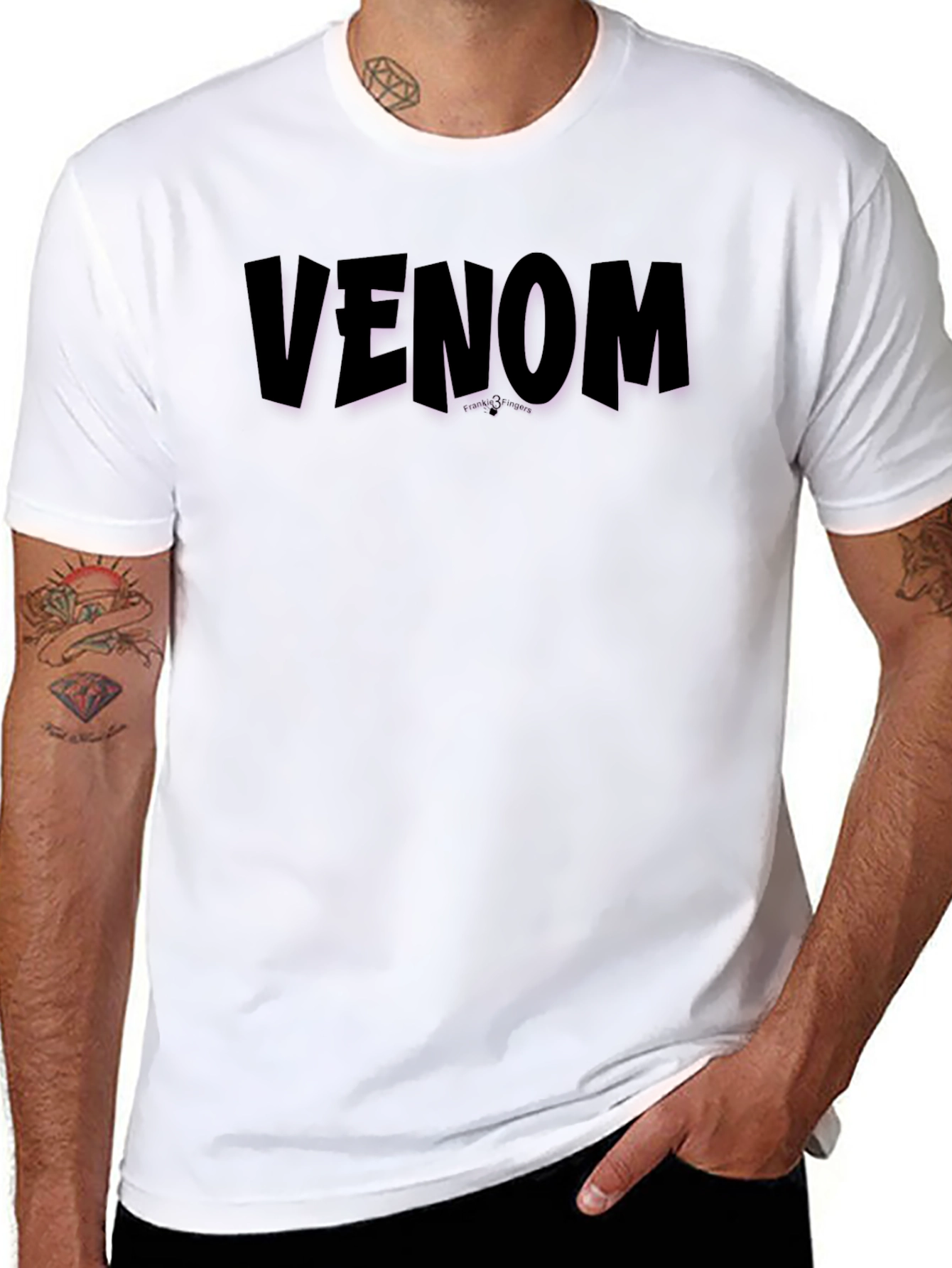 Venom Graphic Tee - Bold Black T-Shirt