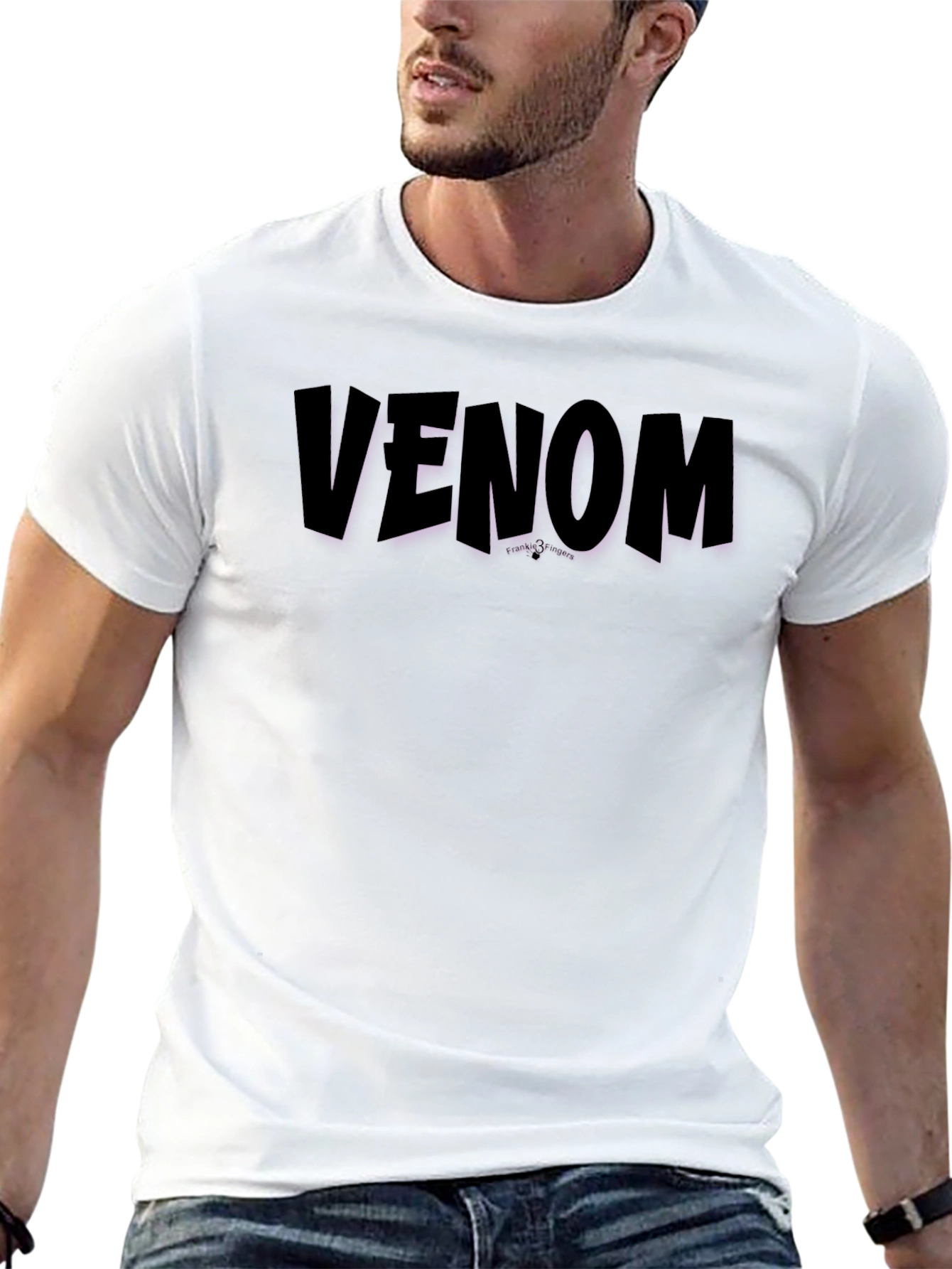 Venom Graphic Tee - Bold Black T-Shirt