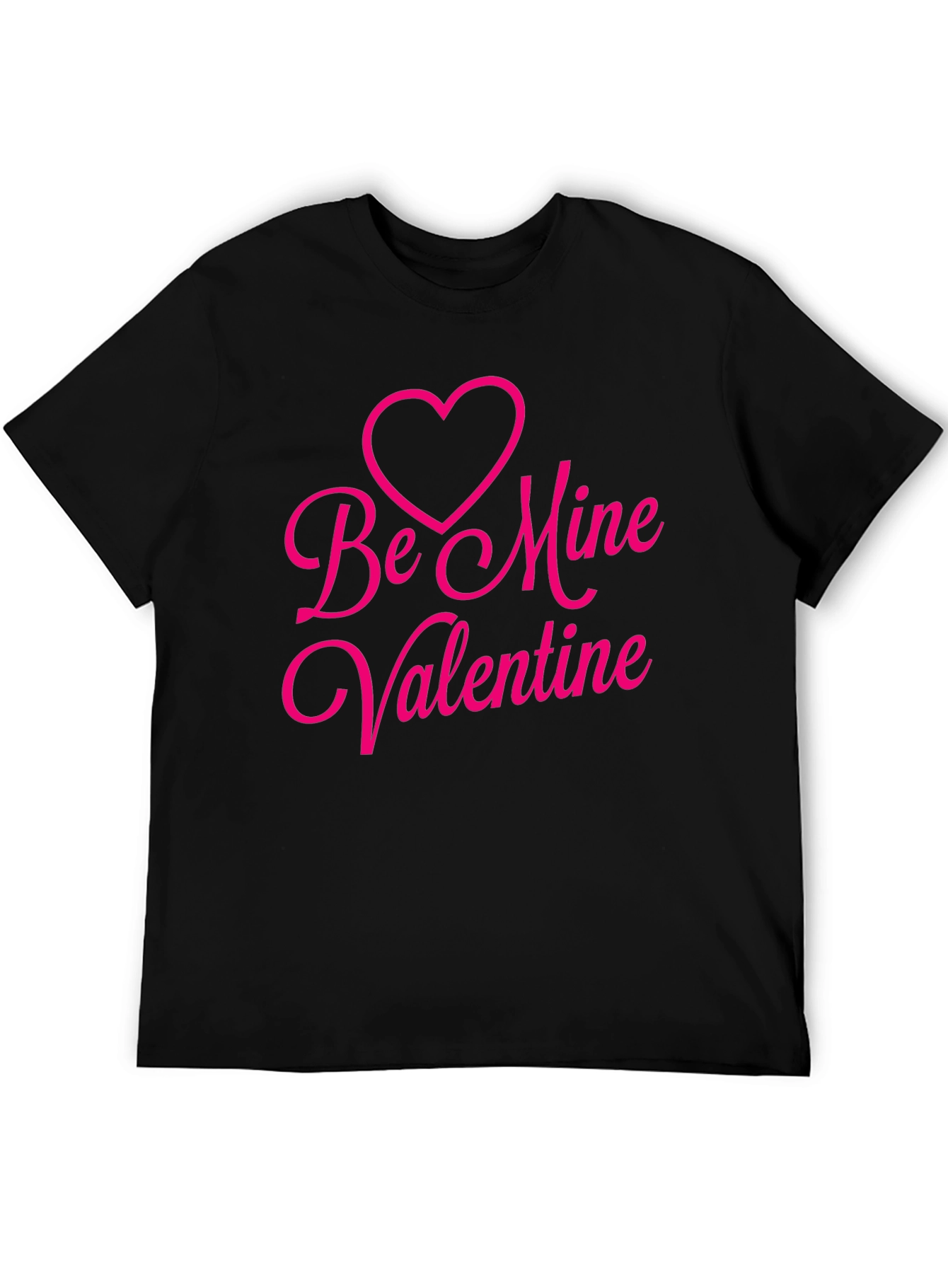 Be Mine Valentine Black T-Shirt