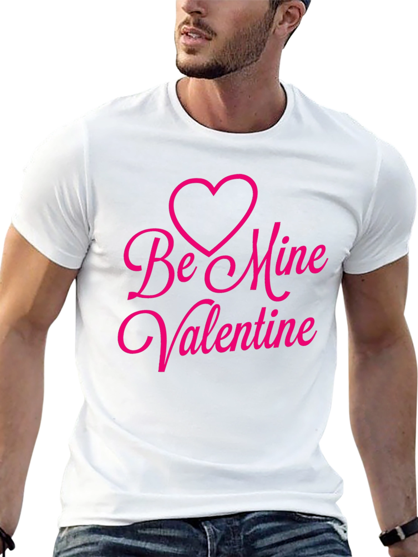 Be Mine Valentine Black T-Shirt