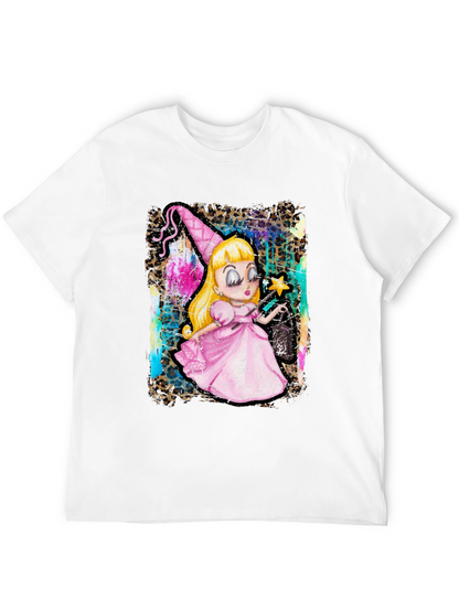 Whimsical Cartoon Witch T-Shirt