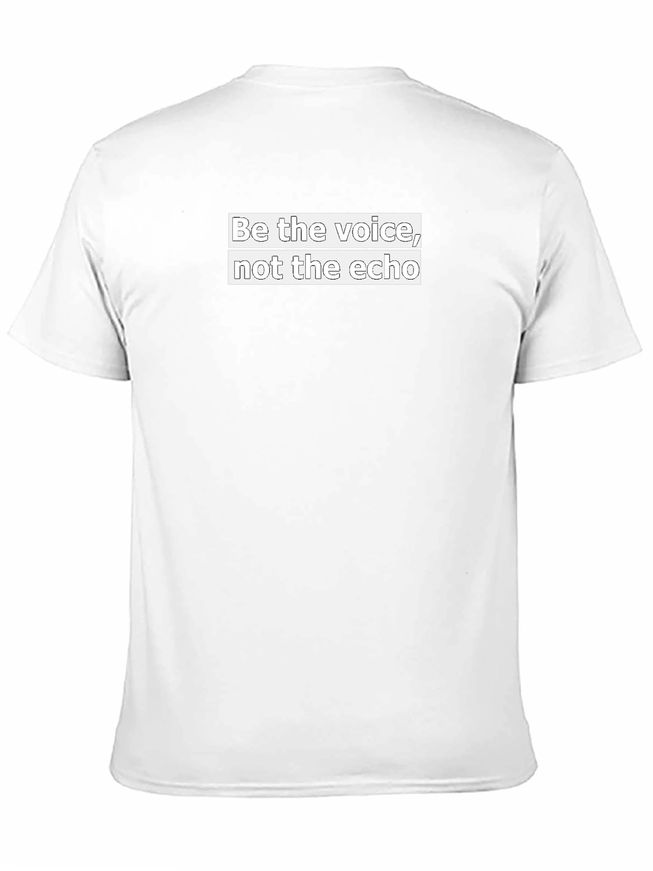 Be the Voice T-Shirt - Motivational Black Tee