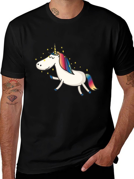 Unicorn Graphic Black T-Shirt - Fun & Stylish