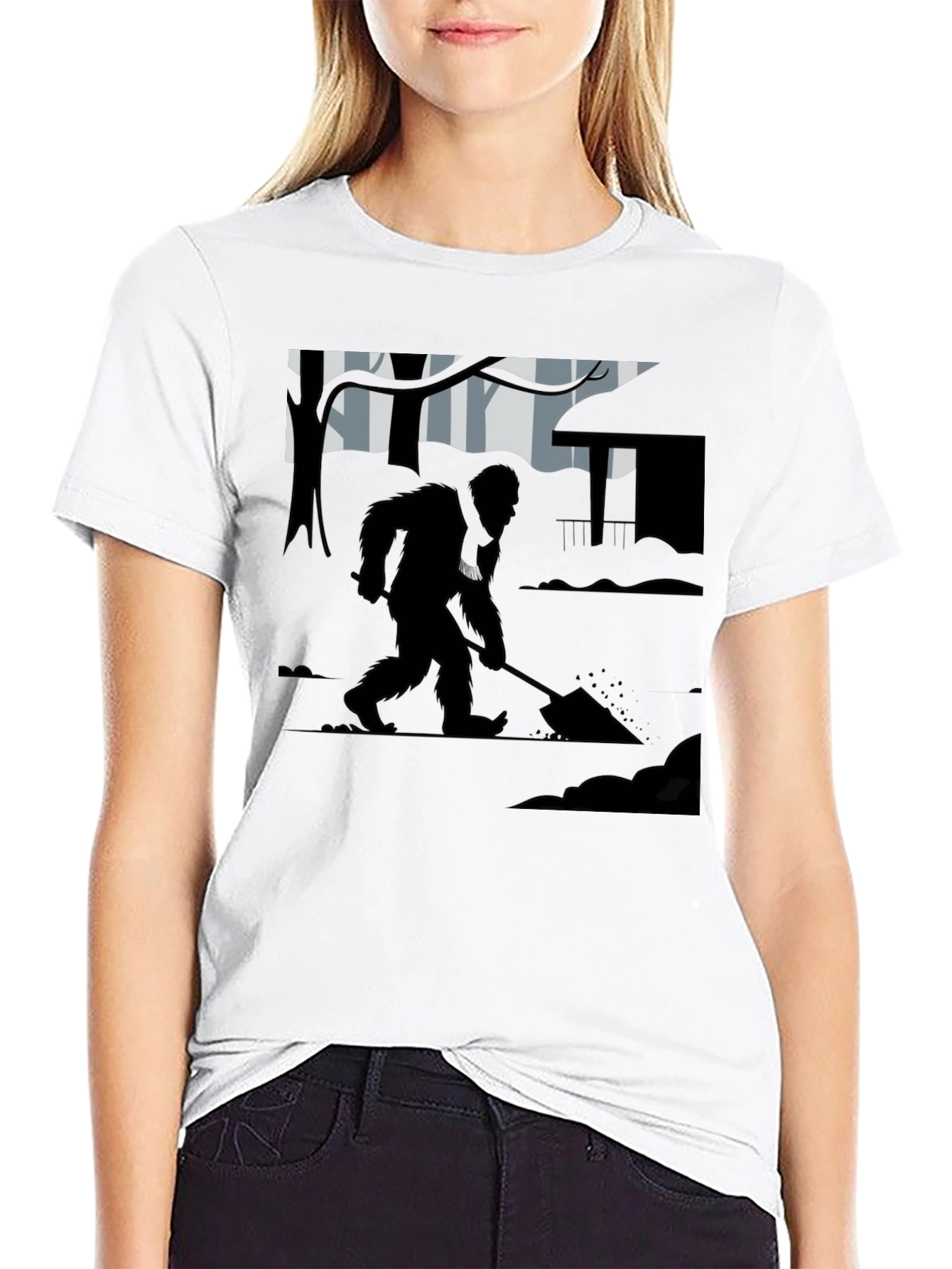 Bigfoot Digging T-Shirt